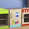 Flash Furniture Bright Beginnings Commercial Wooden Children's Kitchen Refrigerator w/ Integrated Storage MK-ME03508-GG - alternate 7